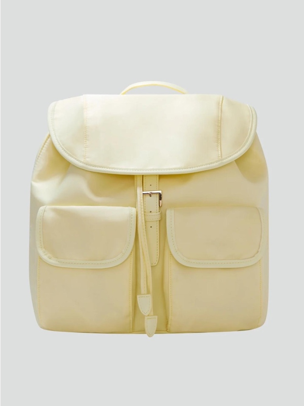 Year of Ours x FFF - Pale Yellow Drawstring Backpack with Front Pockets

NWT
